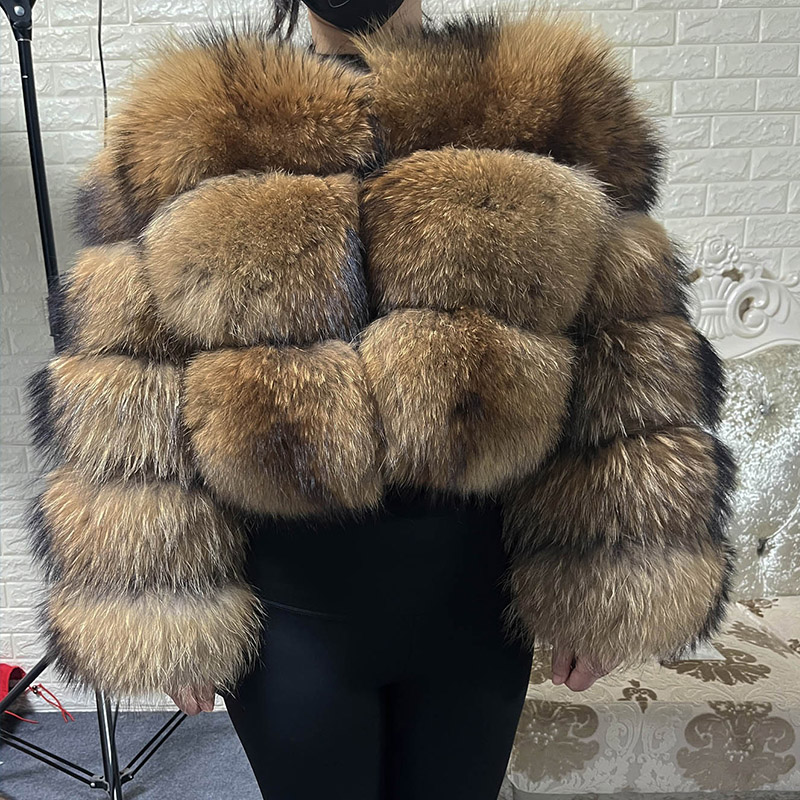 Winter Clothing For Plus Size Women - 플러스 사이즈 탑스 브라운 퍼 마오마오콩