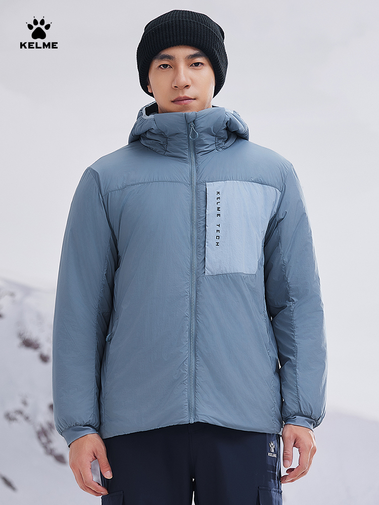Winter Clothing Hiking - Kelme 남성용 경량 후드 코튼 재킷,