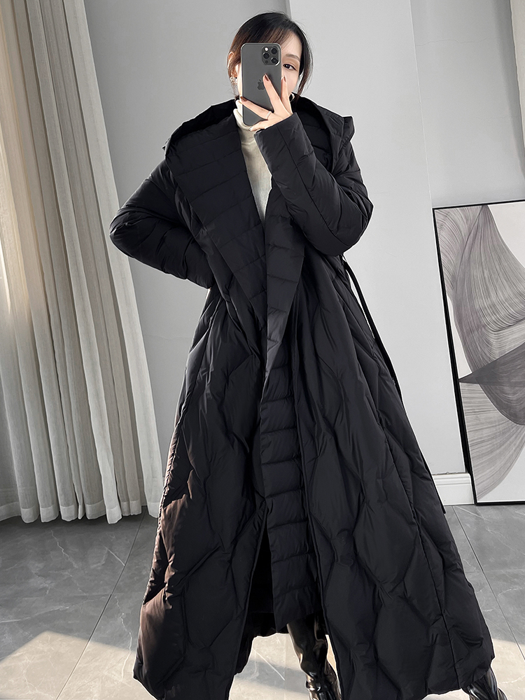Puffer Jacket Women Down - 여성용 2025 롱 다운 코트, 따뜻한
