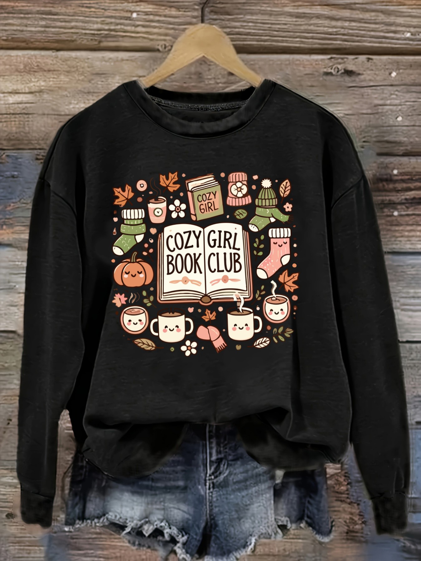 Winter Clothing Outfits - 여성 캐주얼 긴소매 크루넥 티셔츠, 코지