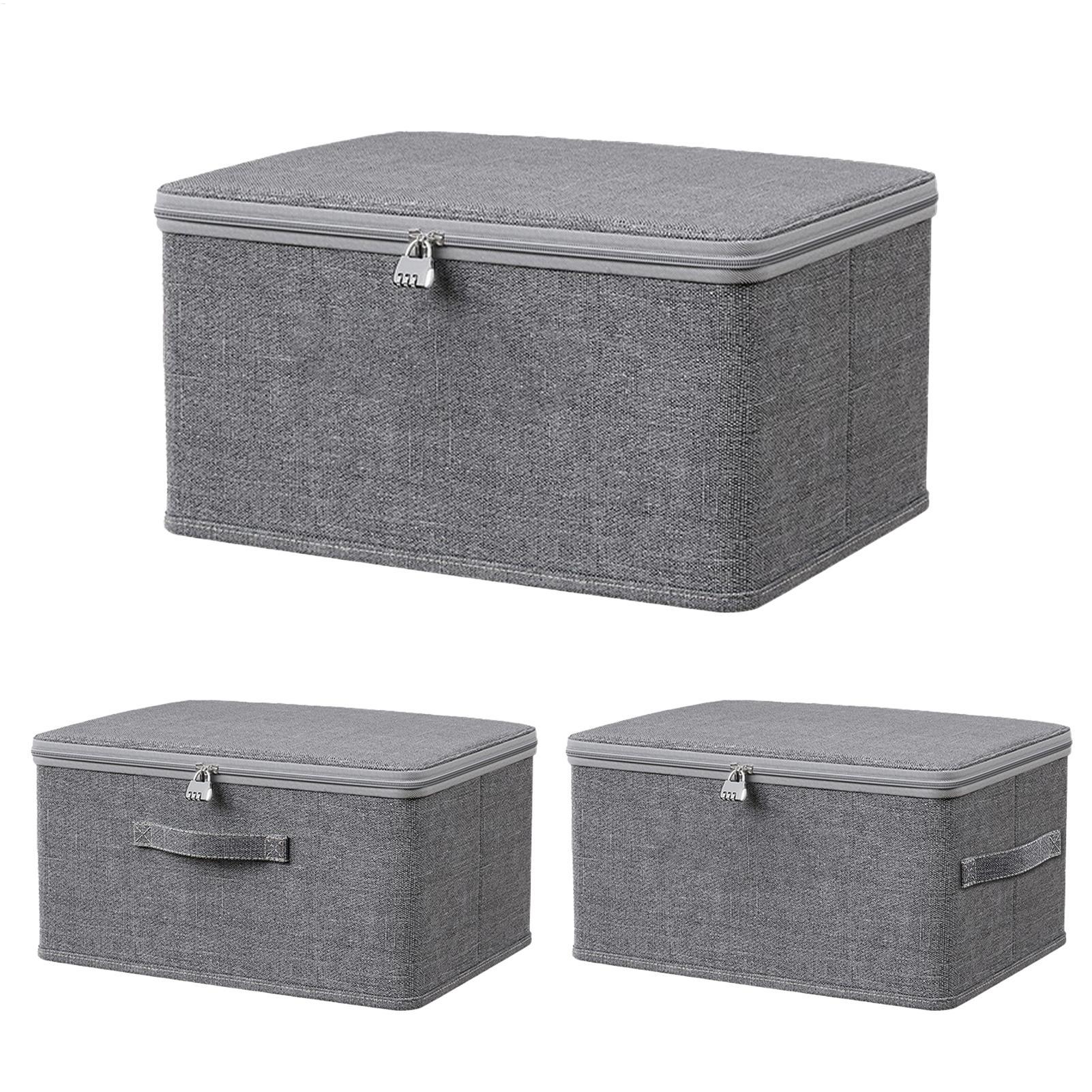Winter Clothing Organizer - 뚜껑이 있는 잠금식 수납함, 쌓을 수