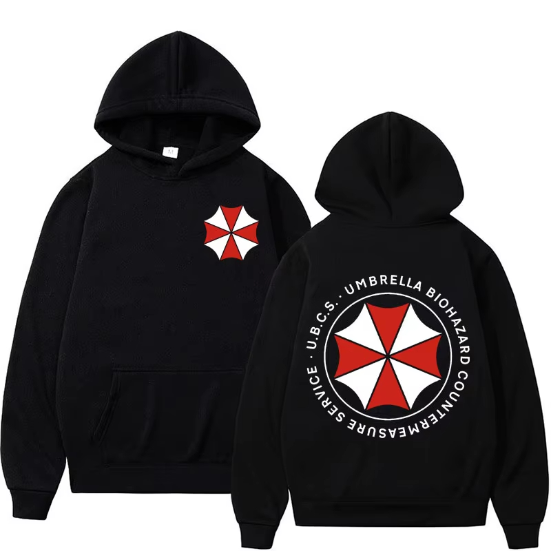 Winter Clothing Logos - 6UmbrellaCorporatio 로고 그래픽 후드 티셔츠 레지던트