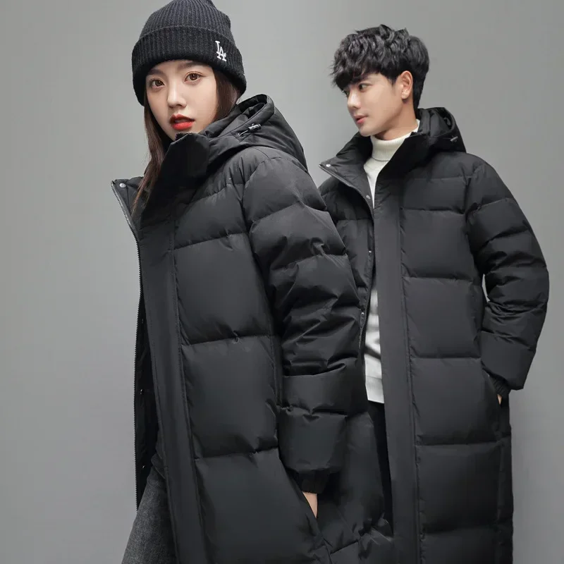 남녀공용 롱 퍼퍼 재킷, 후드 캐주얼 덕 다운 코트,  - Puffer Jacket Women Down 리뷰 및 가격