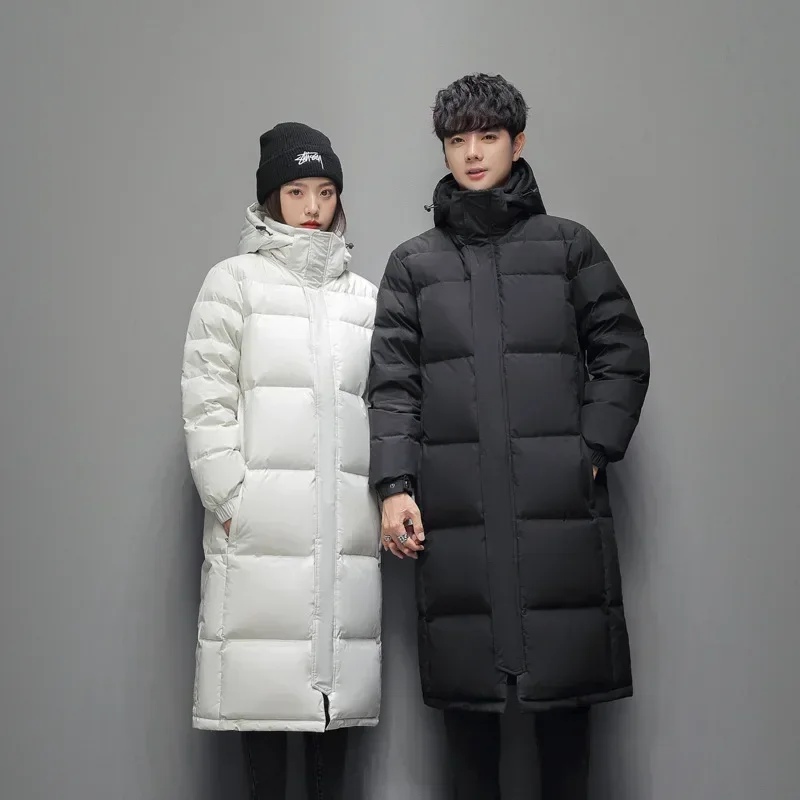 남녀공용 롱 퍼퍼 재킷, 후드 캐주얼 덕 다운 코트,  - Puffer Jacket Women Down 리뷰 및 가격