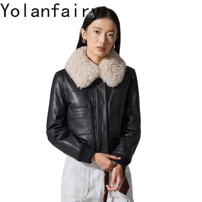 욜란페어리(YOLANFAIRY) 최고급 천연 양가죽 소 - Puffer Jacket Women Down 리뷰 및 가격