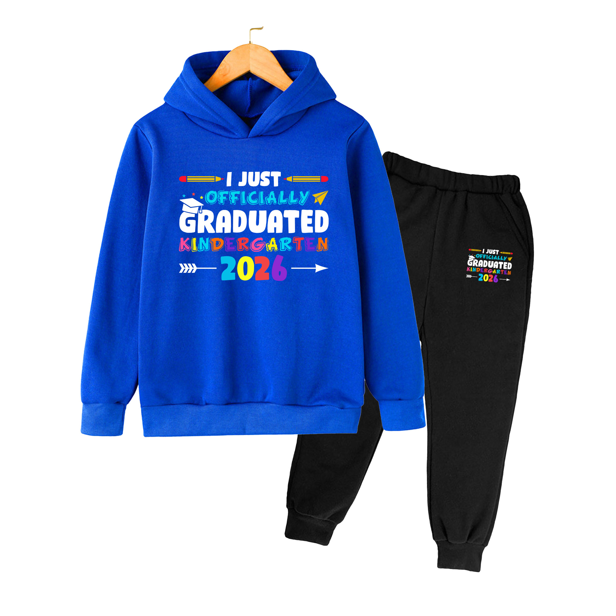공식 유치원 2026 프린트 키즈 후드티 & 바지 세트 - Winter Clothing Kindergarten 리뷰 및 가격