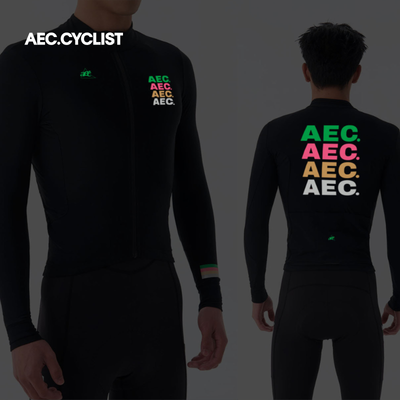 AEC.CYCLIST 남성용 양털 사이클링 저지 가을  - Winter Clothing Logos 리뷰 및 가격