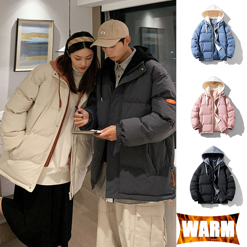커플 야외 재킷 방풍 방수 후드 따뜻한 단색 코트 야외 - Winter Clothing Essentials 리뷰 및 가격