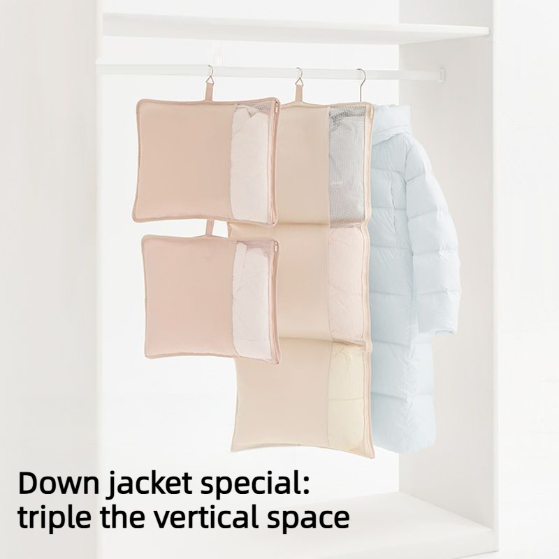 쌓을 수 있는 접이식 메쉬 걸이형 정리 가방 투명 통기 - Winter Clothing Organizer 리뷰 및 가격