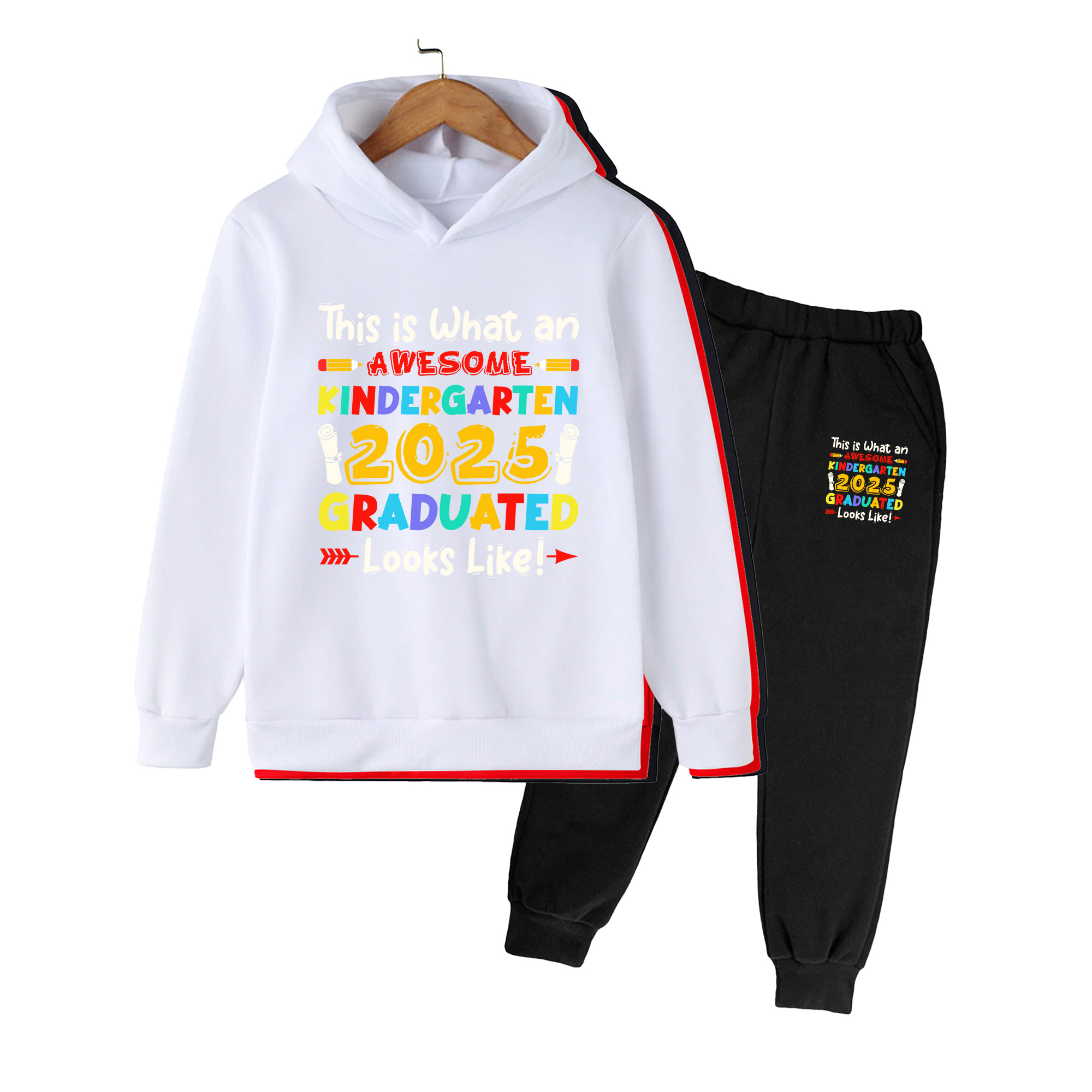 키즈 후드티 & 바지 세트, 화려한 2025 유치원 졸 - Winter Clothing Kindergarten 리뷰 및 가격