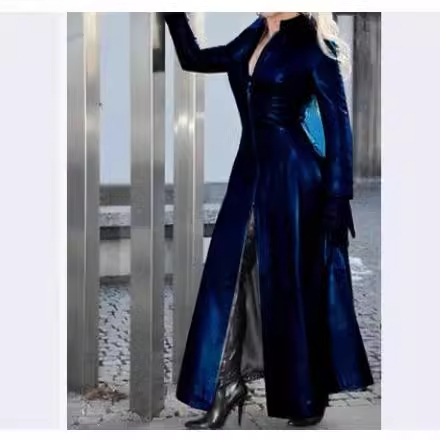 플러스 사이즈, 슬림핏, 지퍼 칼라, PU 가죽 재킷, - Winter Clothing Color 리뷰 및 가격