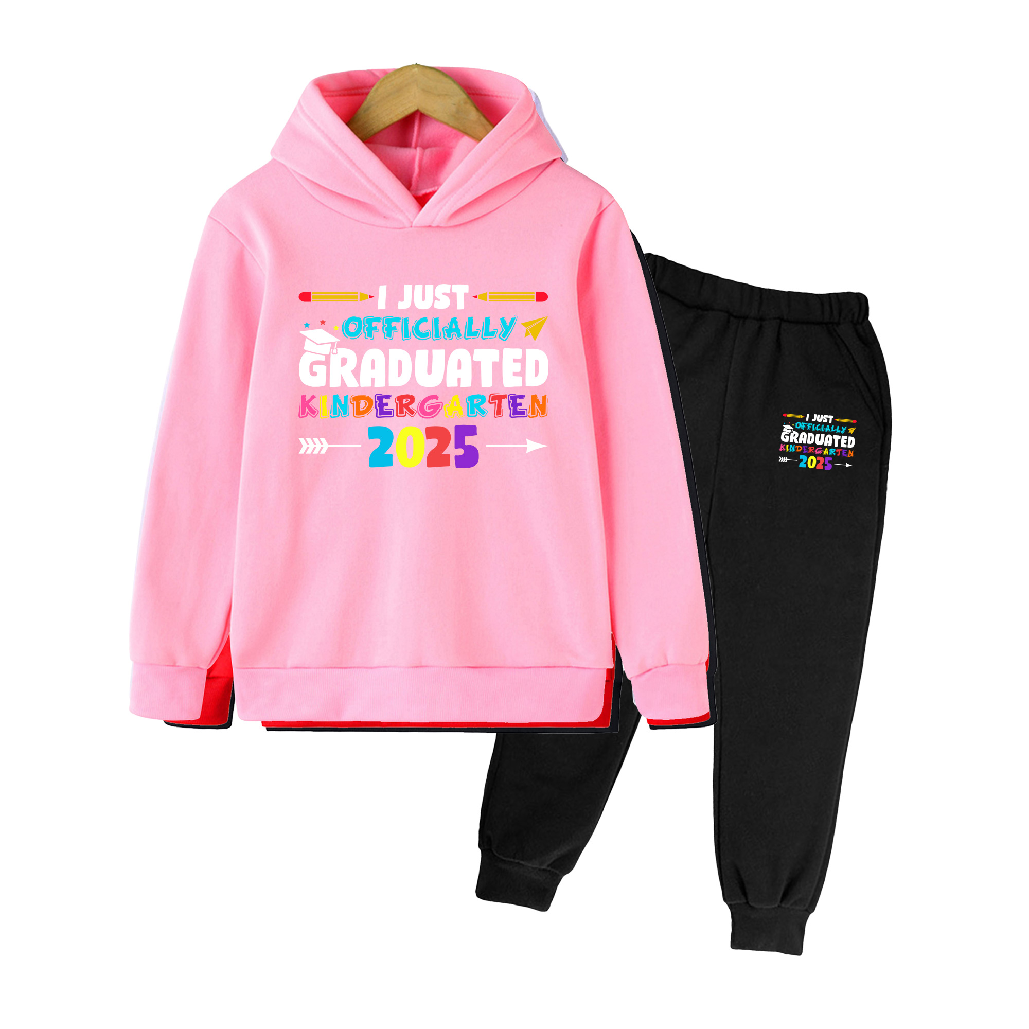 키즈 유치원 2025 프린트 후드티 & 바지 세트, 남 - Winter Clothing Kindergarten 리뷰 및 가격